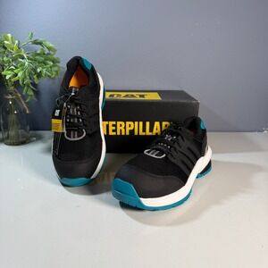 Caterpillar Streamline 2.0 Ws ASTM Comp Toe Work Shoes Black Teal Women US 6W